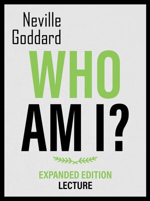 cover image of Who Am I?--Expanded Edition Lecture